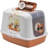 MAISON TOILETTE TRENDY CAT LARGE CARAMEL INDY LOUISE***