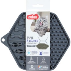 TAPIS A LECHER SILIC CHAT GRIS