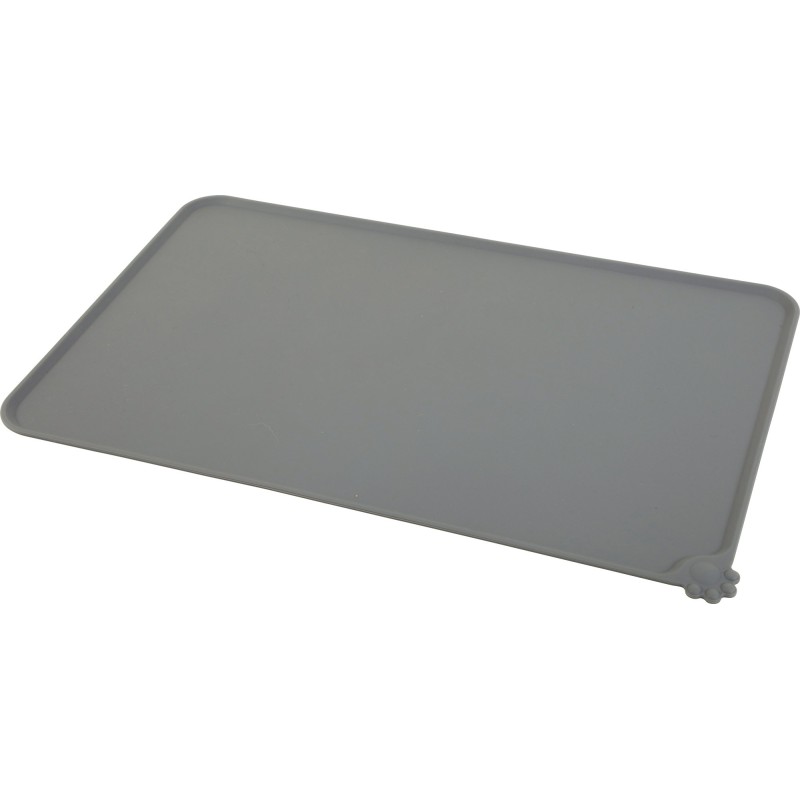 TAPIS ECUELLES SILICONE L GRIS