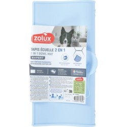 TAPIS ECUELLES SILICONE L BLEU