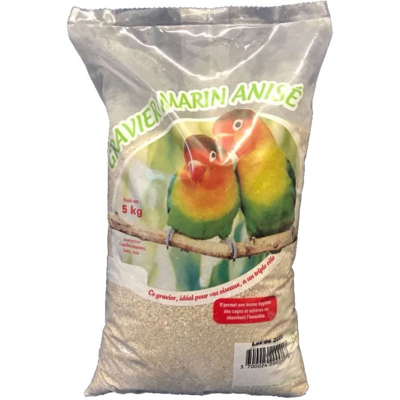 FOND CAGE BRUN 5kg ECAILLES MER**