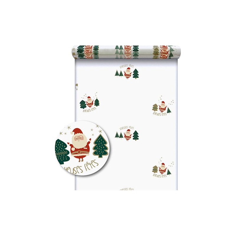 POLYPRO NOEL HONORE 4 COULEURS 0.6 X 120 M 40µ