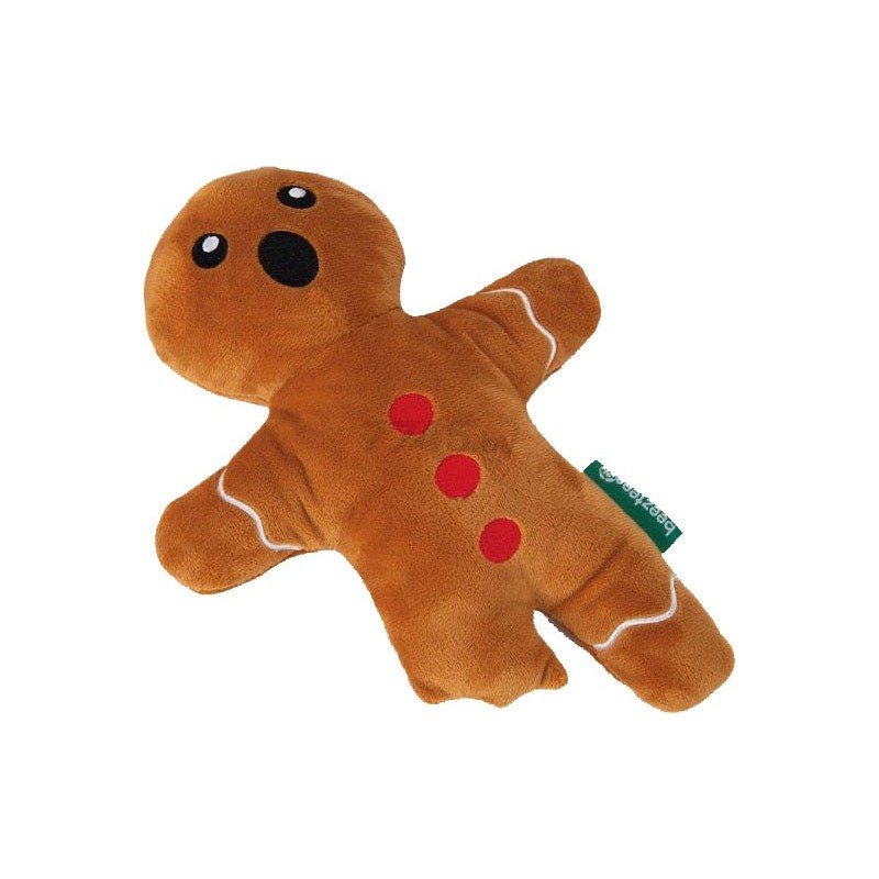 PELUCHE NOEL CHIENS PAIN D EPICE BRUN 25