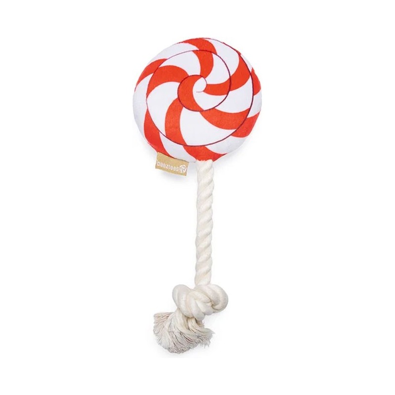 PELUCHE CHIENS SUCETTE NOEL ROUGE 25