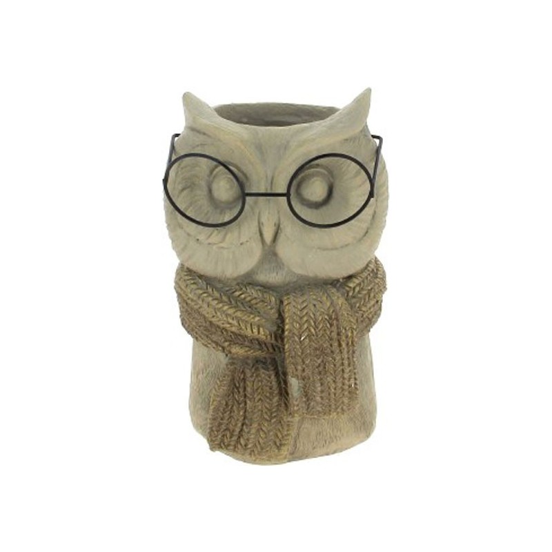 C.POT CHOUETTE DORE D13 H21 POT:D7CM