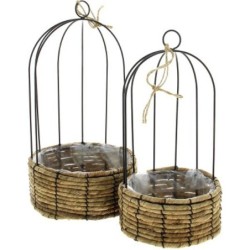 CAGE S/2 NOIR L:D21H36...