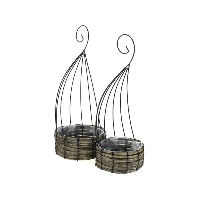 CAGE S/2 NOIR L:D22H53 S:D17H48CM