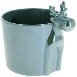 C.POT RENNE VERT D13 H10.5CM