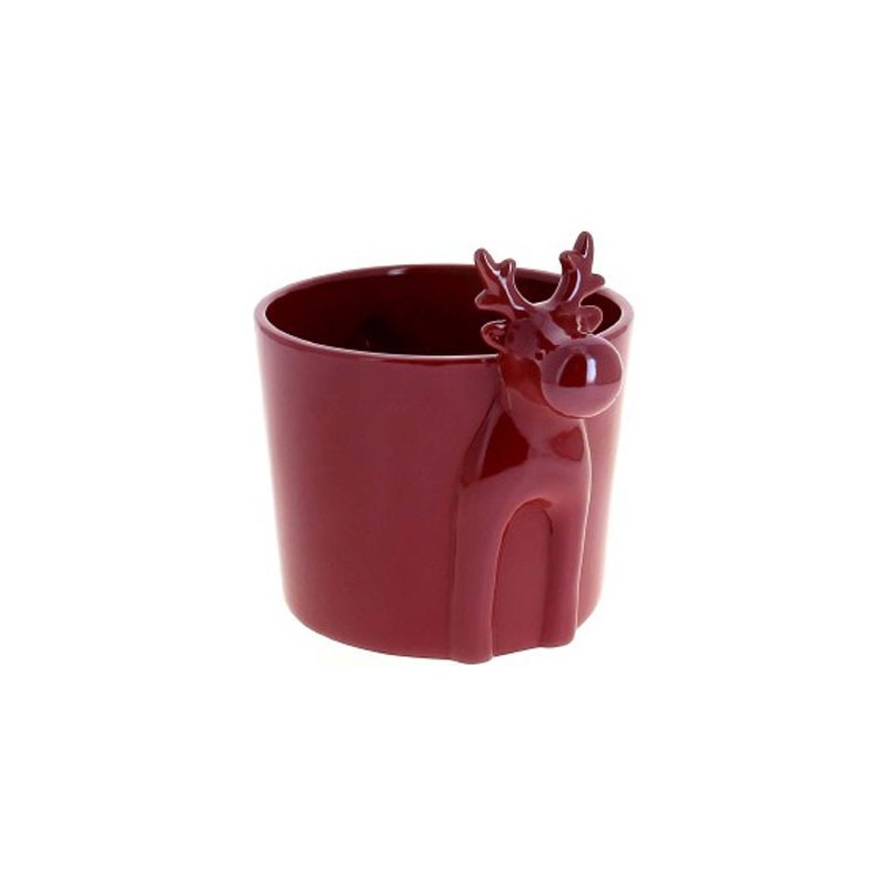 C.POT RENNE ROUGE D13 H10.5CM