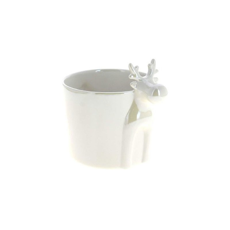 C.POT RENNE BLANC D13 H10.5CM