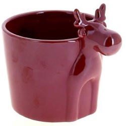 C.POT RENNE ROUGE D10 H8.5CM