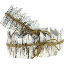 JARDINIERE BOIS S/2 BLANC...
