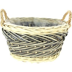 VANNERIE COUPE GRISE D30 H16CM