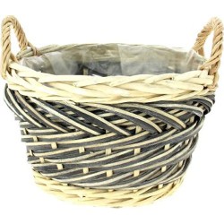 VANNERIE COUPE GRISE D25 H16CM