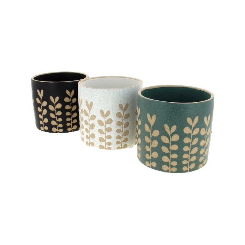 C.POT ORCHID12 ASST 3 COULEURS D14 H12.5CM