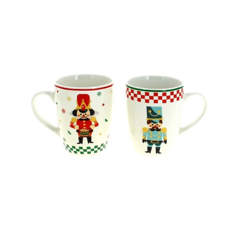 MUG ASST 2 360ML -- D8 H10CM  NOEL