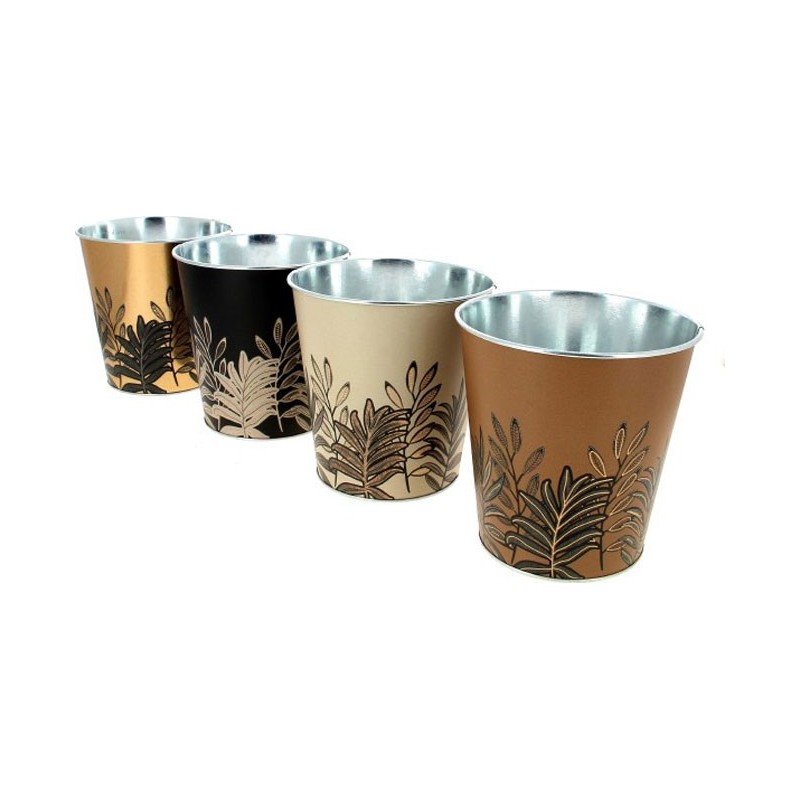 C.POT FEUILLE ASST 4 D15 H15CM