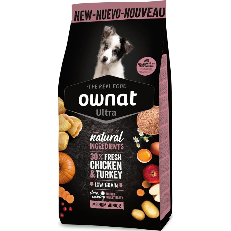 OWNAT ULTRA MEDIUM JUNIOR (DOG) 12 KG uc27 remplace 031521