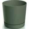 FLOWER POT TUBO P - EARTH GREEN - 15X15X15CM