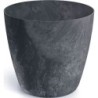 FLOWER POT MATE BETON EFFECT - ANTHRACITE - 12X12X11CM