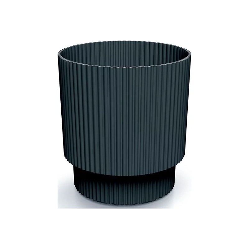 FLOWER POT MILLY ROUND - ANTHRACITE 168X168X181 MM