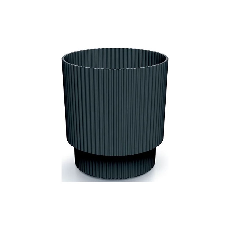FLOWER POT MILLY ROUND - ANTHRACITE 146X146X157 MM