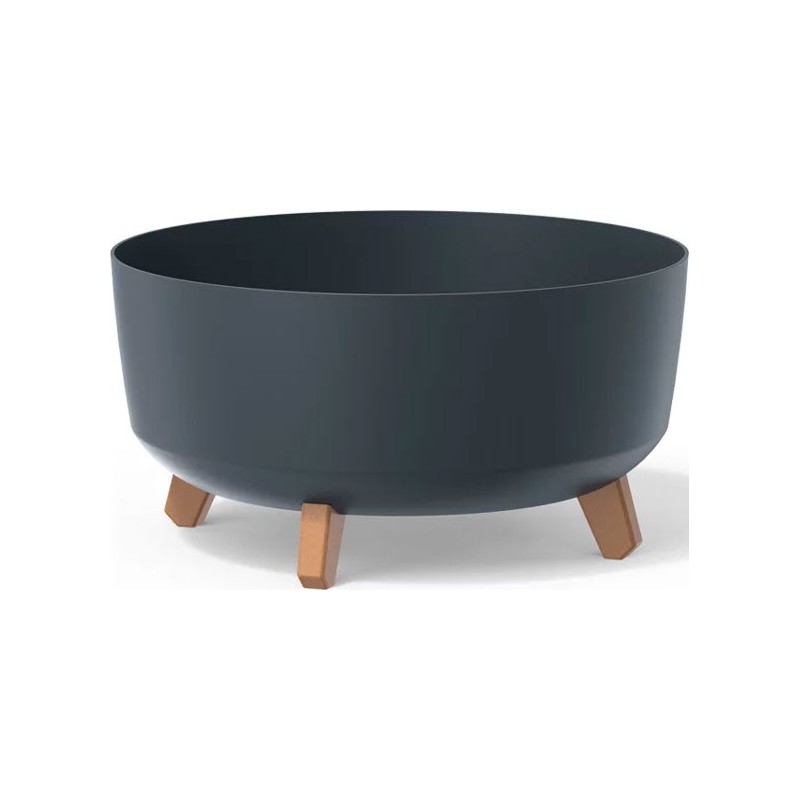 FLOWER POT GRACIA LOW - ANTHRACITE 380X380X195 MM