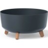 FLOWER POT GRACIA LOW - ANTHRACITE 380X380X195 MM