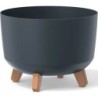 FLOWER POT GRACIA - ANTHRACITE - 29X29X22CM