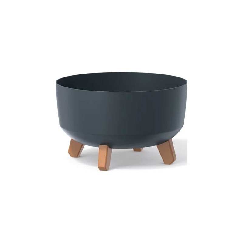 FLOWER POT GRACIA LOW - ANTHRACITE 285X285X177 MM
