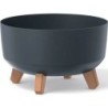 FLOWER POT GRACIA LOW - ANTHRACITE 285X285X177 MM