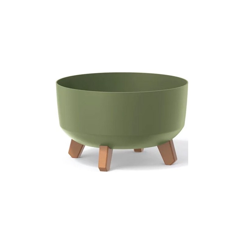 FLOWER POT GRACIA LOW - EARTH GREEN 285X285X177 MM