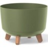 FLOWER POT GRACIA - EARTH GREEN - 29X29X22CM