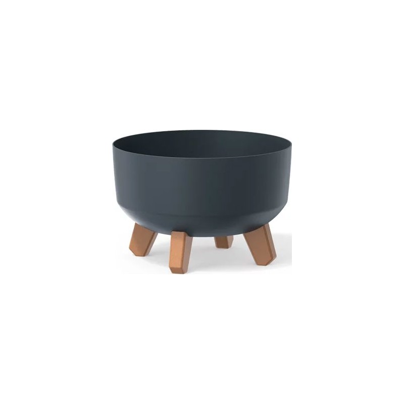 FLOWER POT GRACIA LOW - ANTHRACITE 235X235X155 MM