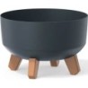 FLOWER POT GRACIA LOW - ANTHRACITE 235X235X155 MM