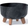 FLOWER POT GRACIA LOW BETON EFFECT - ANTHRACITE 235X235X155 MM