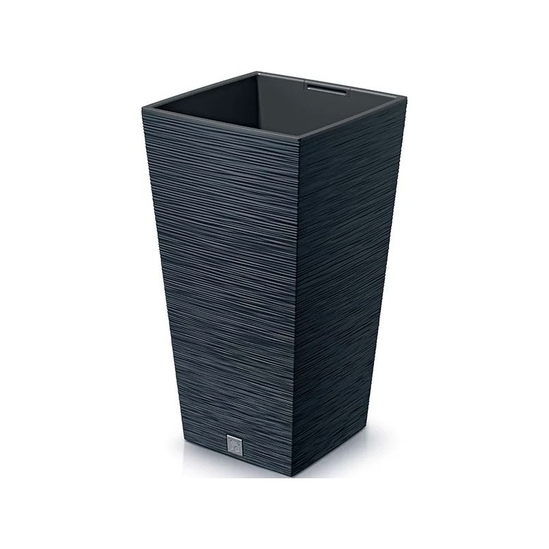 FLOWER POT FURU SQUARE - ANTHRACITE - 35X35X66CM