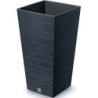 FLOWER POT FURU SQUARE - ANTHRACITE - 35X35X66CM
