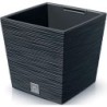 FLOWER POT FURU SQUARE LOW - ANTHRACITE - 30X30X29CM