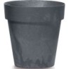 FLOWER POT CUBE BETON EFFECT - ANTHRACITE - 17X17X15CM