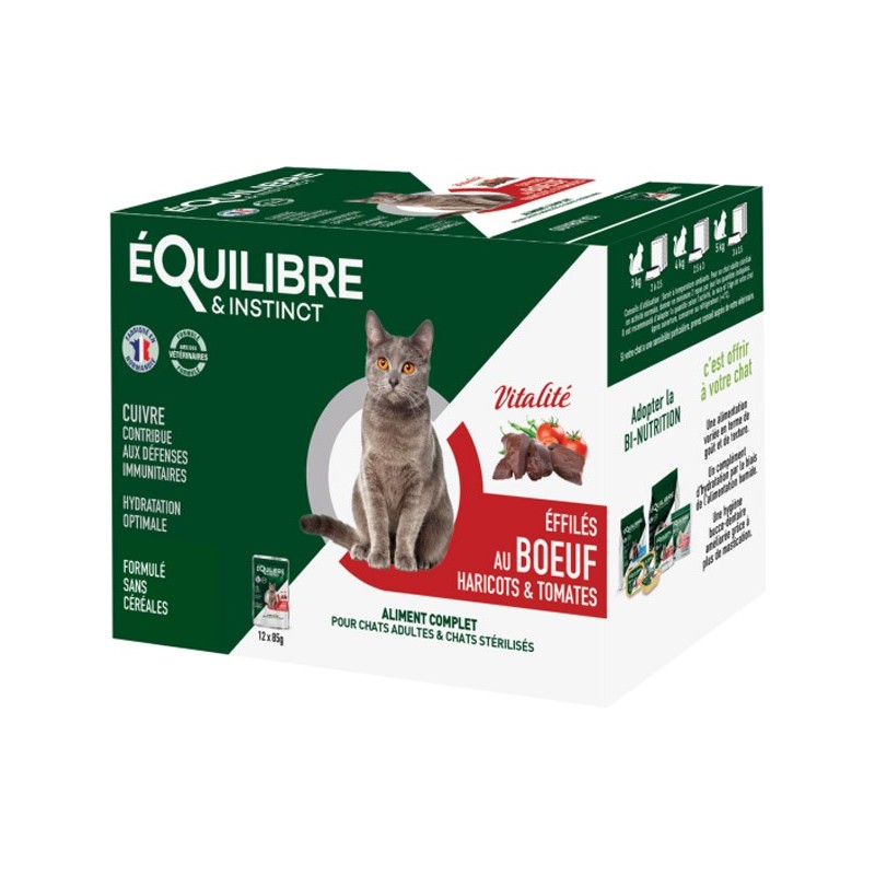 E&I POCHON 12X85G CHAT BOEUF 