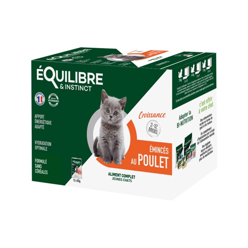 E&I POCHON 12X85G CHATON POULET 