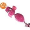 PELUCHE COCHON + CORDE 38 CM