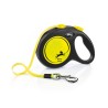 FLEXI NEON L SANGLE 5 M JAUNE FLUO