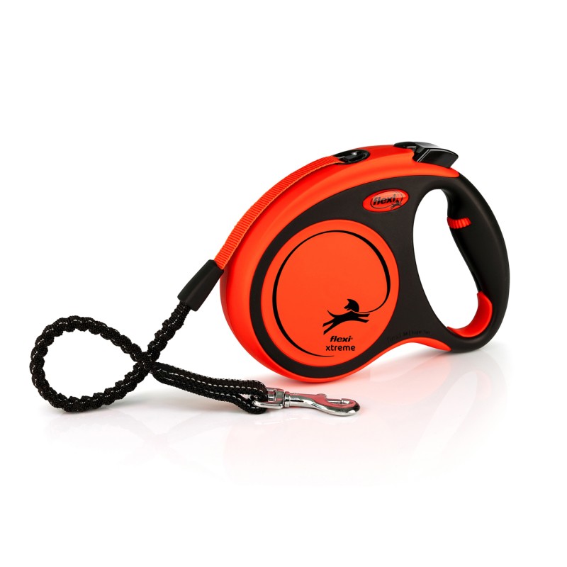 FLEXI XTREM M SANGLE 5M NOIR ORANGE
