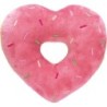 !!!! PELUCHE CŒUR DONUTS ROSE 15CM