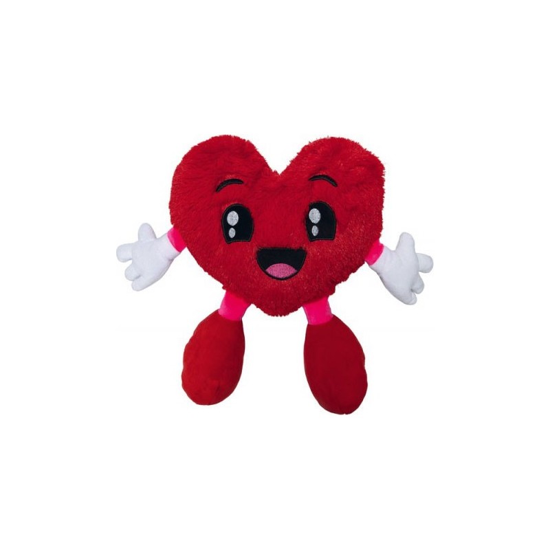 !!!! PELUCHE CŒUR ROUGE 28CM