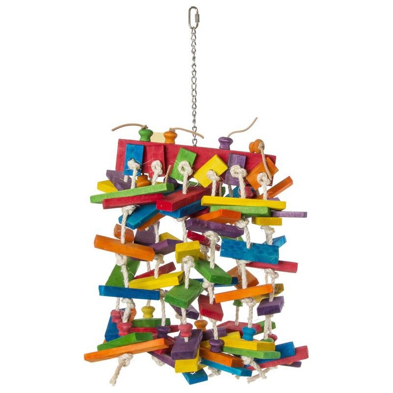 !!!!!!! JOUET OISEAU CORDE + BLOCS 70 CM