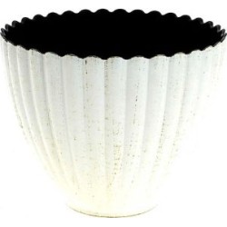 C.POT BLANC VIEILLI D16 H13CM