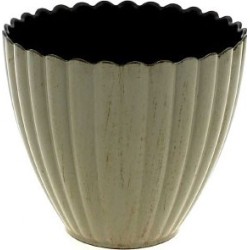 C.POT GRIS VIEILLI D13 H11.5CM